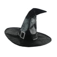 thumbnail image 2 of Sombrero de de Halloween Hombres Mujeres Adultos Sombrero de cuero de imitación Marrón / Negro Disfraz de hechicero Sombrero para Hugo sombrero brujas mago sombreros, 2 of 8