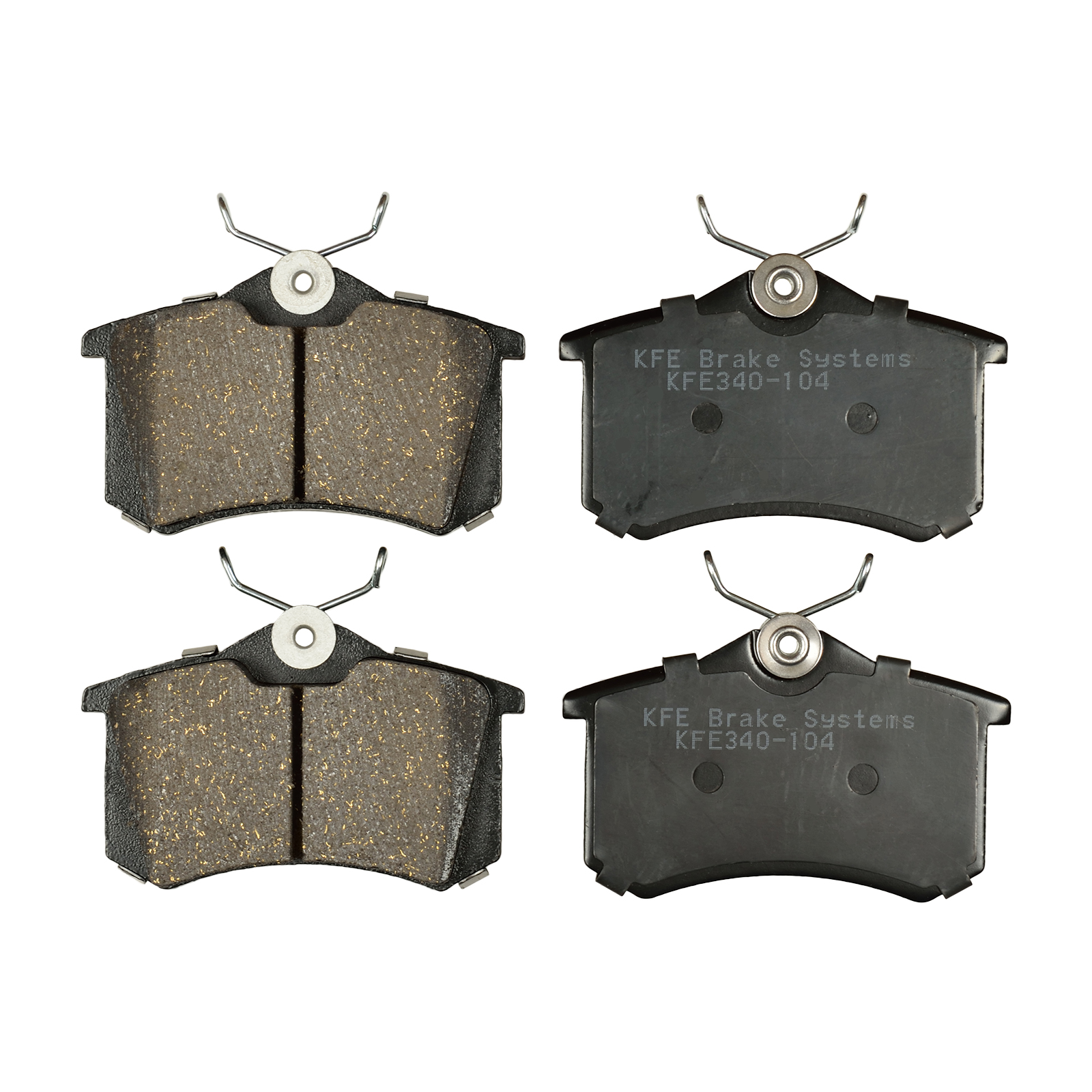 Premium Ceramic Disc Brake Pad REAR Set + Shims KFE QuietAdvanced