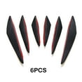 thumbnail image 3 of stanreset 6pcs ABS Front Bumper Lip Canard Splitter Fin Spoiler Kit For Lip Splitter Fin Canard Splitter B, 3 of 6