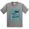 thumbnail image 3 of Inktastic 100 Days of School Stars in Blue Youth T-Shirt, 3 of 5