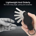 thumbnail image 5 of WILLED 2 Pack Airtag Waterproof case with Key Organizer,Compact Key Holder for Apple Airtag,Silicone Keychain for AirTag - Includes Keyring to Attach Car Key Fob, 5 of 6
