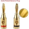 thumbnail image 3 of Treedix 6 Pairs Banana Plugs Audio Gold Plated Speaker Connector for Speaker Wire、Audio 、Video Receiver, 3 of 5