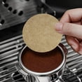 thumbnail image 6 of DLMCUH 100Pcs 53mm Espresso Paper Filters, Unbleached Natural Paper Disposable Filters, Fit Pour‑Over Drip Coffee Maker & Espresso Portafilter Puck Screen, 6 of 6
