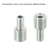 thumbnail image 5 of Adaptador de tornillo reductor de doble macho roscado de 20mm de Uxcell M10 a M6, paquete de 5, 5 of 5