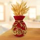 thumbnail image 3 of Jarrón de flores con forma de bolsa bendecida, decoración tradicional de resina, maceta Rojo, 3 of 7