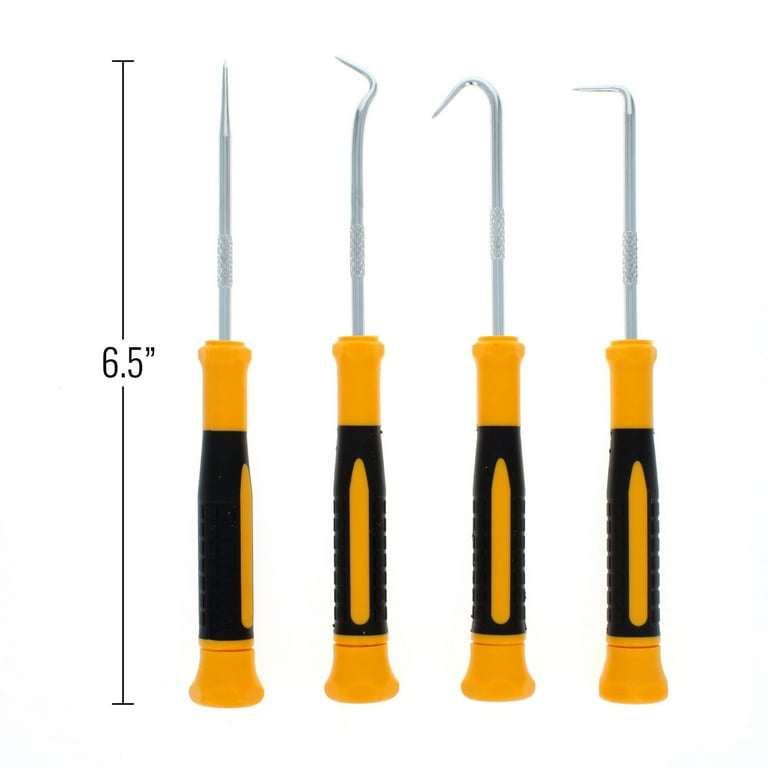 4 Piece ToolTreaux Mini Hook and Pick Set Precision Cleaning and