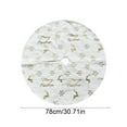 thumbnail image 3 of Cinvoph 31" Christmas Tree Skirt for Xmas Tree Holiday Party Decorations Plush Sequin Snowflake Tree Decor for Winter New Year Holiday, Gold, 3 of 6