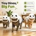 thumbnail image 6 of Glow in the Dark Dinosaur Skeleton Pet Clothes, Realistic 3D Pet Dinosaur Outfits, Plush Halloween Pet Hood Outfit, S, 6 of 7