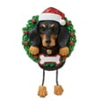 thumbnail image 5 of Personalized Dog Christmas Ornaments 2024 - Dachshund Wreath Christmas Ornament Gifts for Dog Lovers, 5 of 10