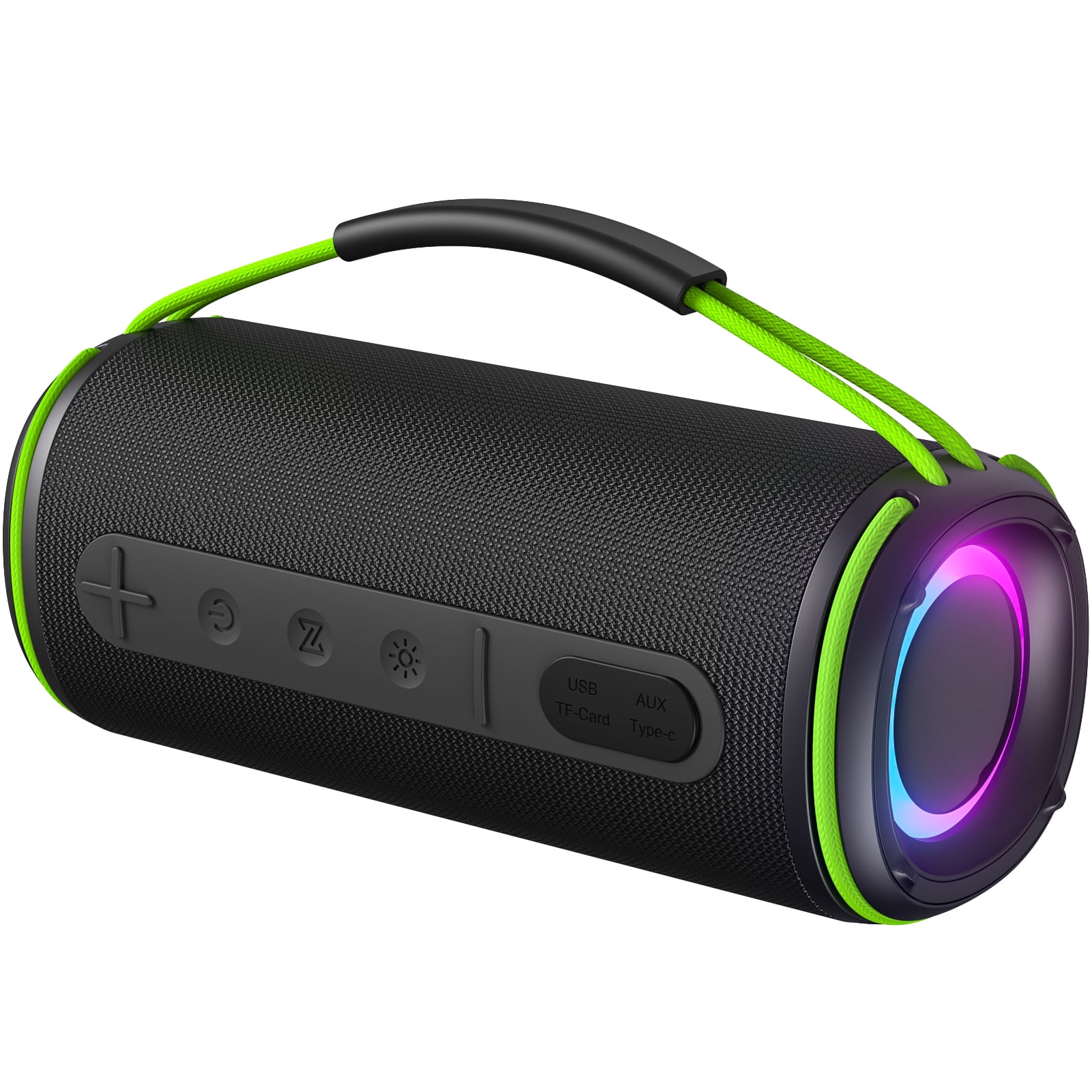 30W Portable BT Speaker, IPX6 Waterproof & Lights, 10H Playtime for Party