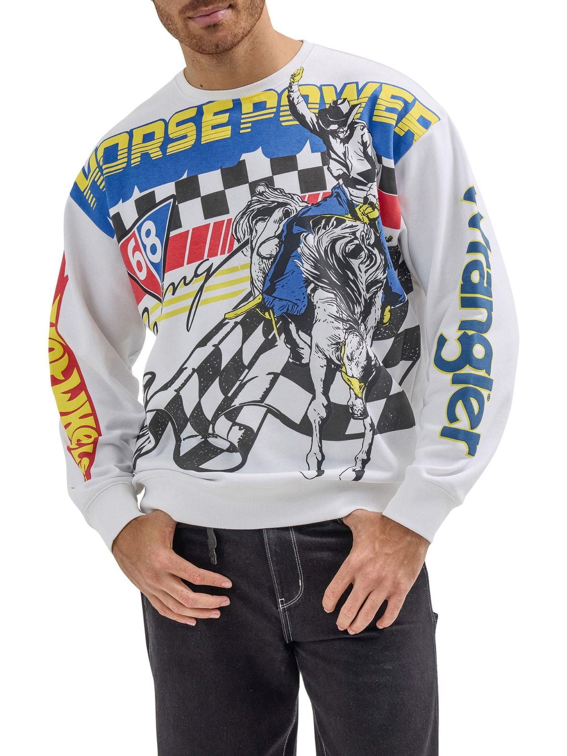 Le Wrangler® x Hot Wheels™ Men’s Pullover Crew