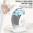 thumbnail image 6 of Djunllk Oscillating Cooling Fan, Small Misting Fans That Blow Cold Air, 3 Speeds, Portable Fan Desk Fan Evaporative Air Cooler, USB Rechargeable Battery Powered Personal Fan for Bedroom Travel, 6 of 9
