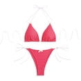 thumbnail image 5 of Vividxx Bikini Sets For Women Polka Print Two Piece Swimwear Bikini With Push Up Underwire And Crisscross Back Straps Summer Comfortable Vacation Beachwear, 5 of 5