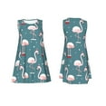 thumbnail image 7 of Logiee Flamingo Print Summer Dresses for Women,Beach Sleeveless Flowy Pocket Tshirt Tank Sundresses,Women's Sleeveless Dress, 7 of 7