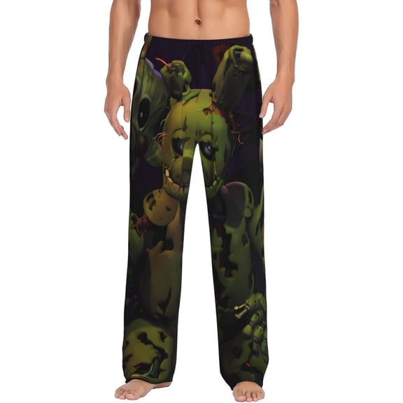 Saiise Five Nights At Freddy'S Print Mens Pajama Pants for Men,Mens Lounge Pants,Men's Pajama Bottoms