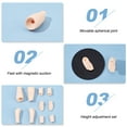 thumbnail image 4 of 1box PVC Body set Head Movable Spherical Joint Dolls BurlyWood 14~40mm, 4 of 6