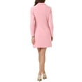 thumbnail image 3 of INSPIRE CHIC Edition Women's Casual Blazer Dress Notched Lapel Collar Office Work Dresses M Pink, 3 of 6