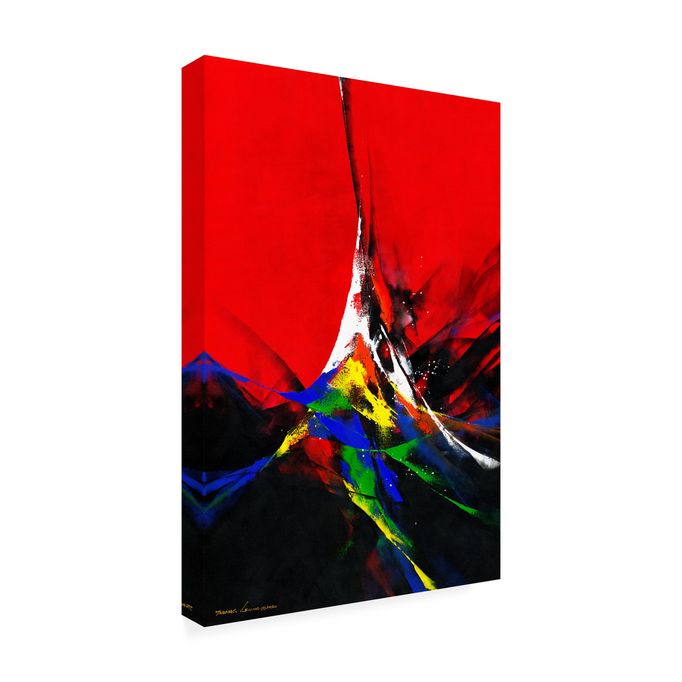 Canvas Wall Art - Thomas Leung 'Joy' Wall Art for Living Room, Bedroom, or Office Décor by Trademark Fine Art - 30 x 47 Inches