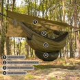 thumbnail image 5 of Hamaca Onewind Northers Zipper de 11 pies con mosquitero, verde OD, 5 of 5