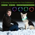 thumbnail image 6 of LED Dog Collar TeqHome USB Rechargeable Flash Dog Necklace Light Collar Adjustable Reusable for Large Dogs (27.55"), 6 of 11