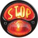 thumbnail image 1 of Accessories Ka0022 Black 12v Duolamp Tail Light For Ford Model A With Amber "stop" Script On Red Glass Lens(black)(1pcs), 1 of 5