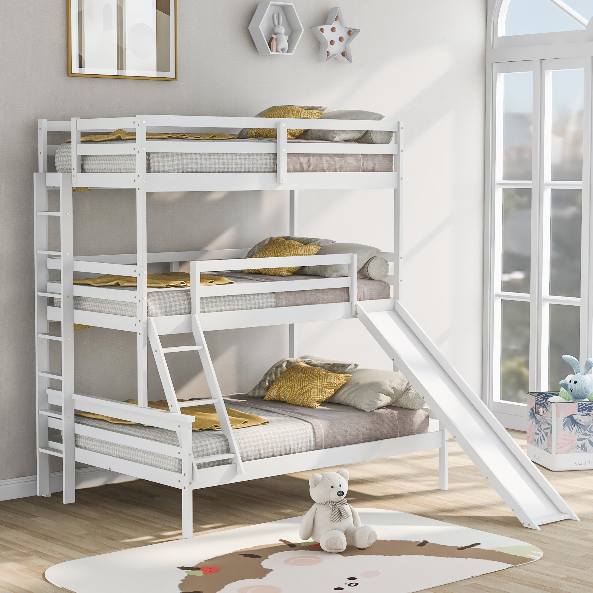 Heavy Duty 3ft single wooden high sleeper bunkbed Loft Bunk Bed CAN BE USED 