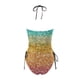 thumbnail image 3 of WILLBEST Traje de Baño Mujer Manga Larga Traje de Baño Tankini Con Estampado de Estrellas Degradado Separado Para Mujer Conjunto 2, 3 of 4