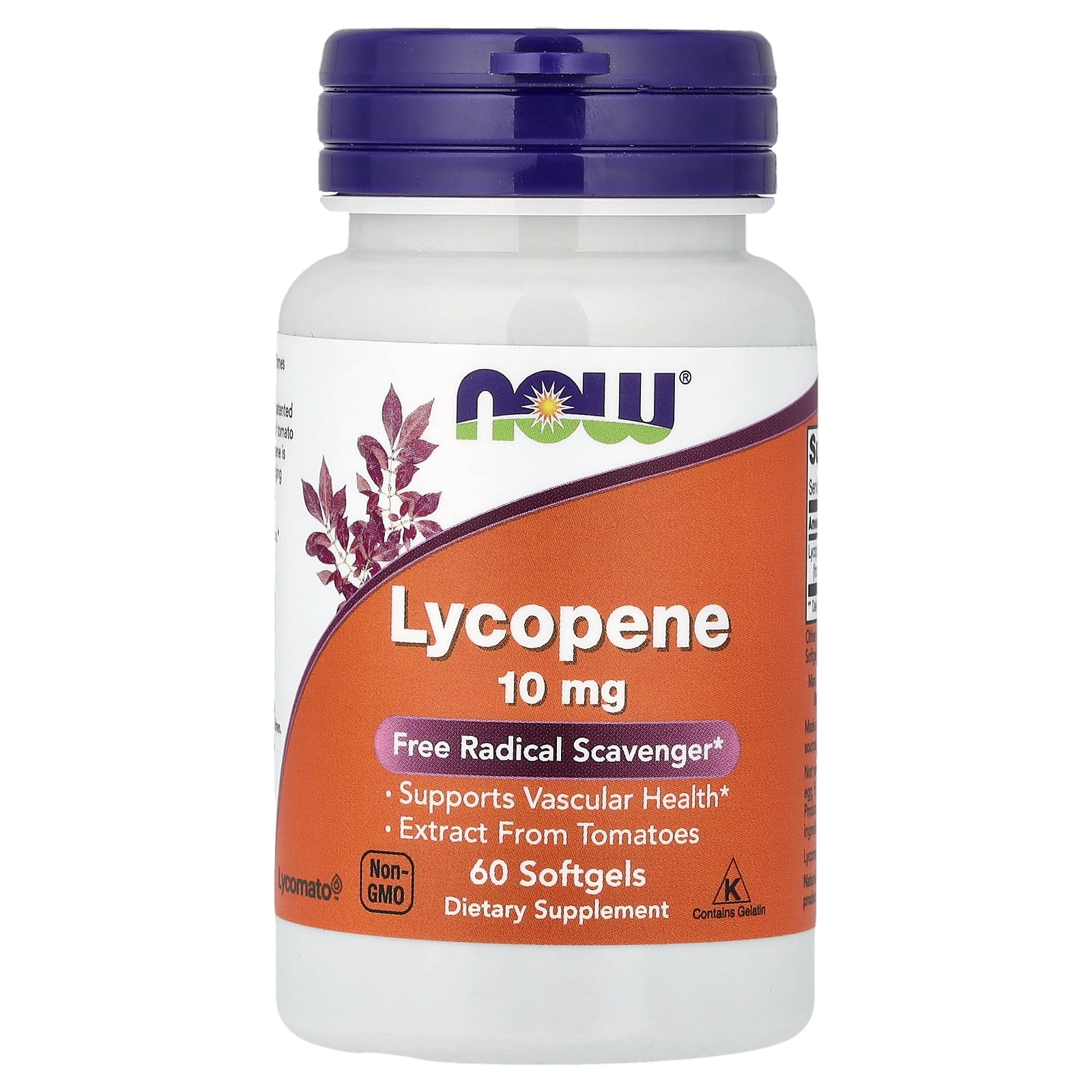 NOW Foods Lycopene, 10 mg, 60 Softgels