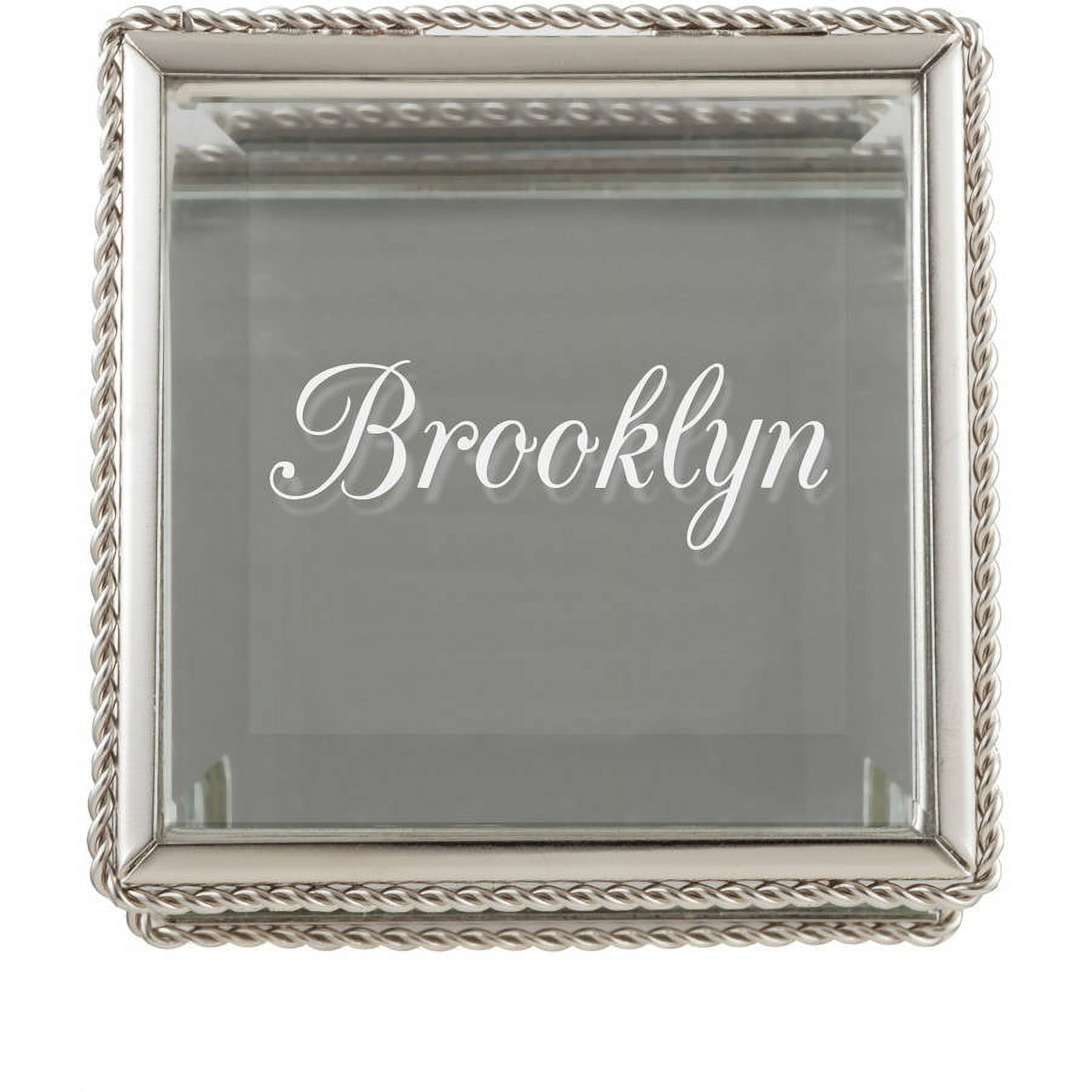 My Name or Initial Personalized Glass Keepsake Box