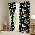 thumbnail image 3 of Feelyou Dreamy Cute Dragon Black Out Curtains for Kids, Tree Plant Botanical Curtains Pack of 2 (42x63 Each), Black Cartoon Dinosaur Bedroom Curtains, Curtains and Drapes Decor, 3 of 6