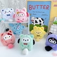 thumbnail image 4 of 10pcs/Lot Kuromi Plush Animal Keychain Little Tiger Kuromi My Melody Cinnamoroll Plush Toy Pendant Pom Pom Purin Cute Toys Doll, 4 of 5