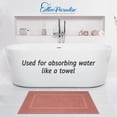 thumbnail image 6 of Cotton Paradise 100% Cotton Bath Mats for Bathroom Floor Set of 2 Pack, 20x34 Soft Absorbent Washable Quick Dry Tub Bathmat, Coral, 6 of 7