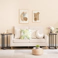thumbnail image 5 of HOOBRO Set of 2 C-Shaped End Tables with Metal Frame, Slide Under, Greige and Black, 5 of 10