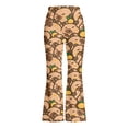 thumbnail image 3 of Tiijoy Girls High Waist Flared Pants Casual Capybara Print Athletic Pants, Sizes 1-14, 3 of 3