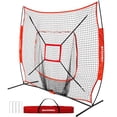 thumbnail image 1 of Red de práctica de béisbol y sóftbol BaseGoal 213x213 cm con zona de strike, 1 of 7
