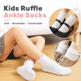 thumbnail image 3 of 12 Pairs Toddler Girls Ruffle Socks – Non-Slip Baby Grip Socks Soft Cotton Socks, Cute Grippy Frilly Socks for 1-3 Years, 3 of 6