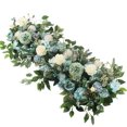 thumbnail image 1 of Yesbay 1 juego de flores artificiales decorativas minimalistas para añadir un toque romántico, flores de simulación para bodas, azul, 1 of 7