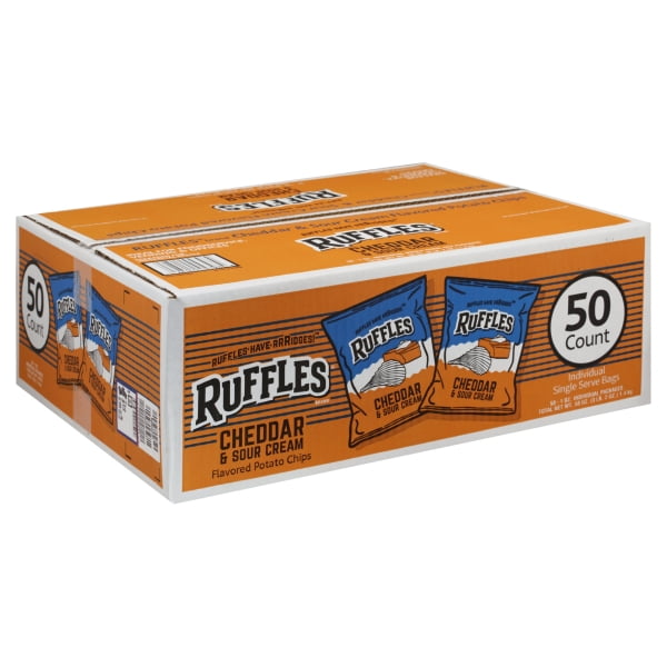 ruffles cheddar & sour cream 50/1 oz.