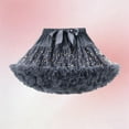 thumbnail image 3 of HAOTAGS Fluffy Skirts GirlsElastic Waist Performance Adjustable Mini Skirt Gray S, 3 of 6