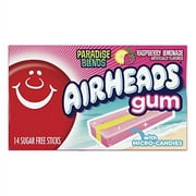 Airheads Candy, Chewing Gum, Raspberry Lemonade Flavor, Sugar Free, Xylitol, 14 Count (Pack of 12)