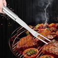 thumbnail image 5 of Dark pink Tenedor de carne inoxidable, tenedor para asar a la parrilla, tenedor para cocinar, pinza para carne, tenedor para Picnic, 5 of 5