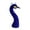 Blue, variant on CoudarTitie Peacock Mannequin Head Flower Arrangement Decor Desktop Embellishment Decorative Blue