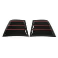 thumbnail image 3 of 2pcs Gloss Black Side Vent Window Cover ABS Window Scoops Louver Replacement for Dodge Charger 2011‑2021Black Red, 3 of 9