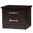 thumbnail image 1 of Allora 2 Drawer Nightstand in Dark Brown, 1 of 4
