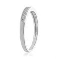 thumbnail image 2 of Vir Jewels 1/10 CTTW Lab Grown Diamond Wedding Band 925 Sterling Silver Prong Size 8, 2 of 6