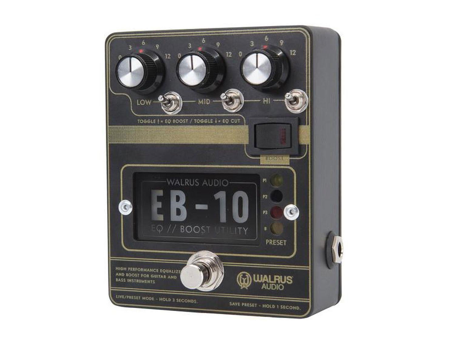 EB 10 Preamp/EQ/Boost Guitar Effect Pedal Matte Black
