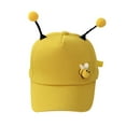 thumbnail image 3 of Tocado infantil de moda con diseño creativo de abeja, con antena de algodón y pelota saltarina (gorro de malla amarillo, ajustable, para niños de 3 a 9 años), 3 of 7