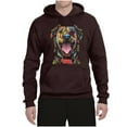thumbnail image 3 of My Favorite Breed is The One In Need | Colorful Labrador Dog | Dean Russo Art Animal Lover Unisex Hoodie Sweatshirt, Brown, XL, 3 of 5