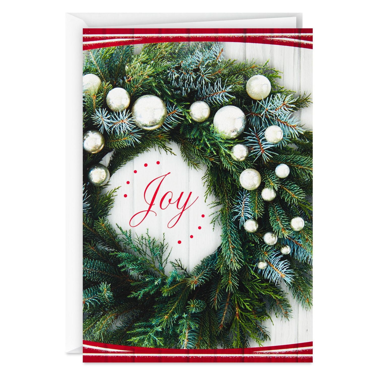 Boîte de 18 cartes de Noël Connections de Hallmark (couronne de Noël « Joy »)