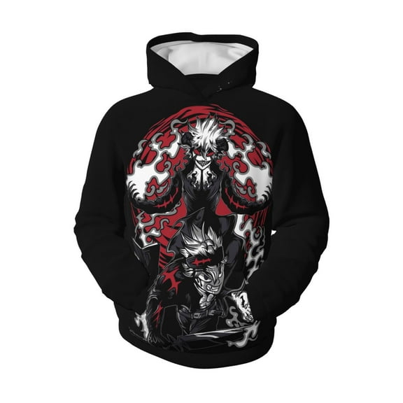 Black Clover Teen Hoodie Sweatshirt ā Soft Lightweight Pullover Unisex Casual Sportswear S7-8